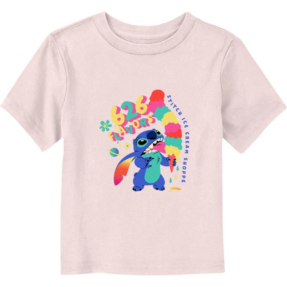 Disney Lilo & Stitch 626 Ice Cream Flavors Toddler T-Shirt, LIGHT PINK, hi-res