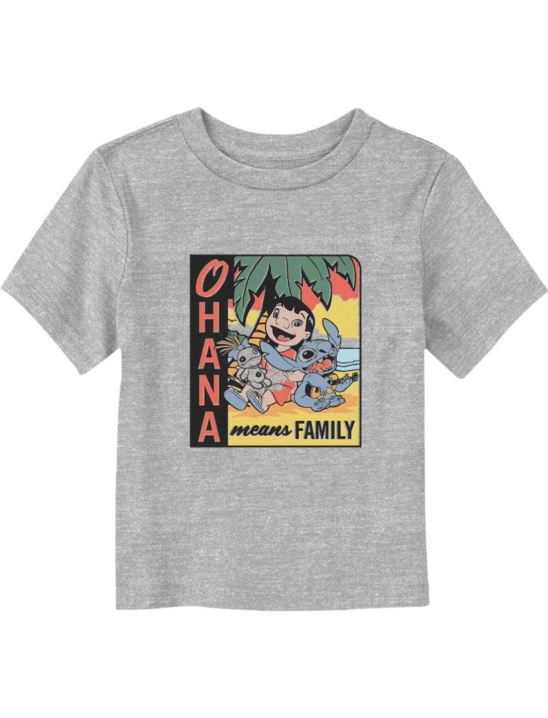 Disney Lilo & Stitch Ohana Means Family Beach Toddler T-Shirt, ATH HTR, hi-res