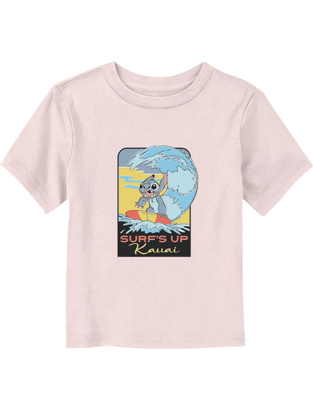 Disney Lilo & Stitch Surf's Up Kauai Toddler T-Shirt, LIGHT PINK, hi-res