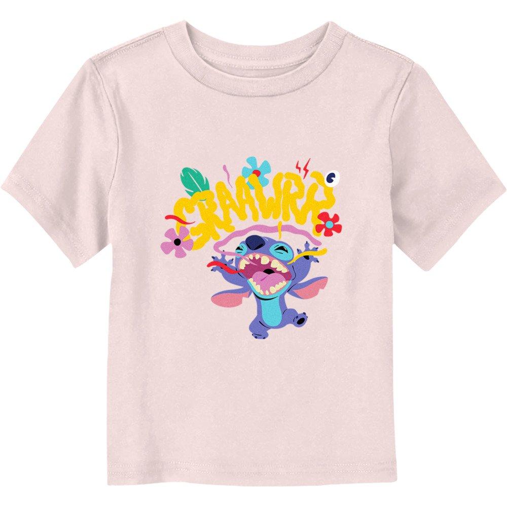 Disney Lilo & Stitch Graaawr Stitch Toddler T-Shirt, LIGHT PINK, hi-res