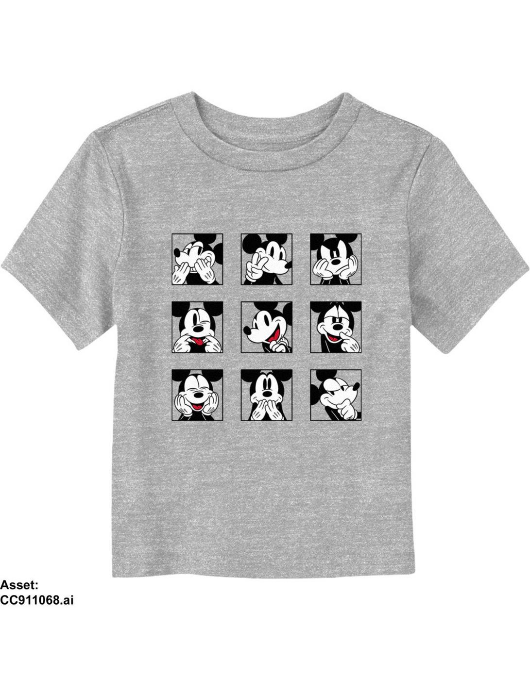 Disney Mickey Mouse Classic Expressions Toddler T-Shirt, ATH HTR, hi-res