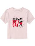 Disney Mickey Mouse it's My Birthday Toddler T-Shirt, LIGHT PINK, hi-res