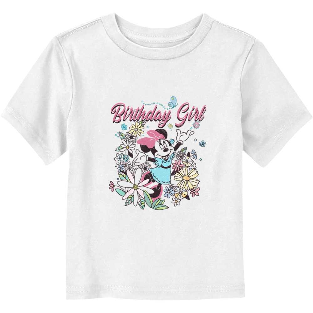Disney Minnie Mouse Birthday Girl Doodle Toddler T-Shirt, , hi-res