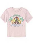 Disney Minnie Mouse Surf Catchin' Waves Toddler T-Shirt, LIGHT PINK, hi-res