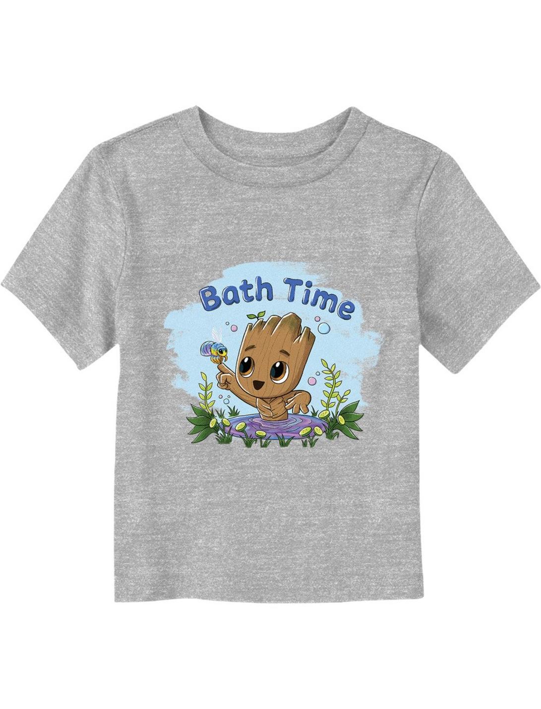 Marvel Guardians Of The Galaxy Groot Bath Time Toddler T-Shirt, ATH HTR, hi-res