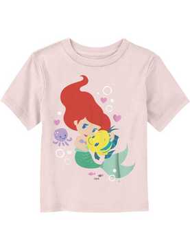 Disney The Little Mermaid Ariel Flounder Hug Toddler T-Shirt, , hi-res