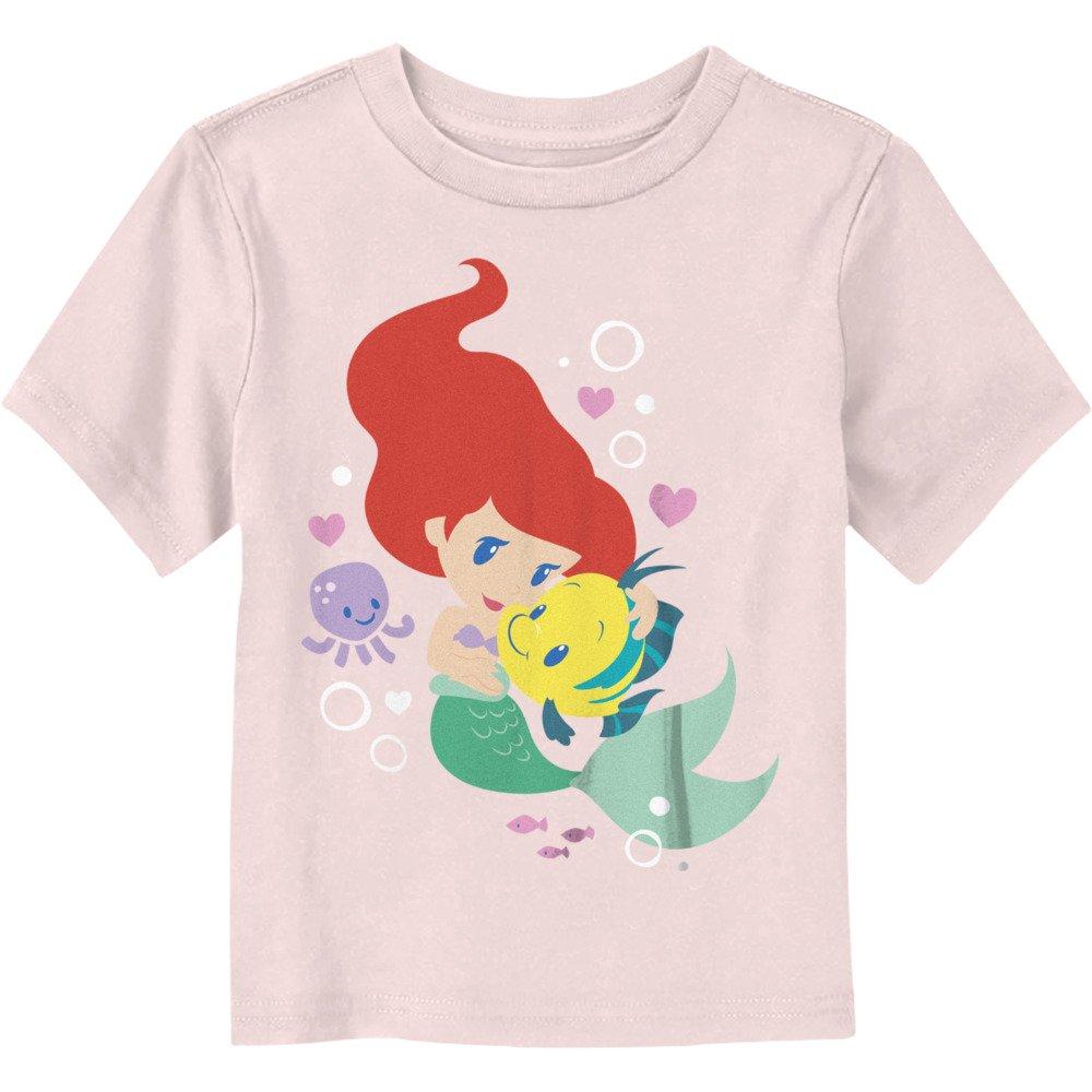 Disney The Little Mermaid Ariel Flounder Hug Toddler T-Shirt, LIGHT PINK, hi-res