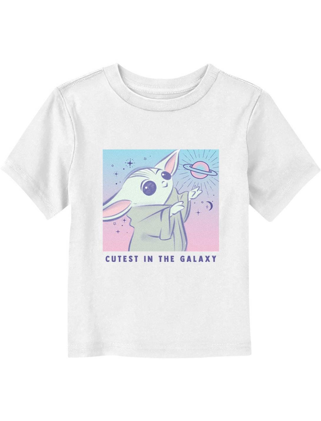 Star Wars The Mandalorian Grogu Cutest In The Galaxy Toddler T-Shirt, WHITE, hi-res