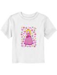 Super Mario Bros. Princess Peach Icons Toddler T-Shirt, WHITE, hi-res