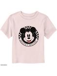 Disney Mickey Mouse Checkered Toddler T-Shirt, LIGHT PINK, hi-res