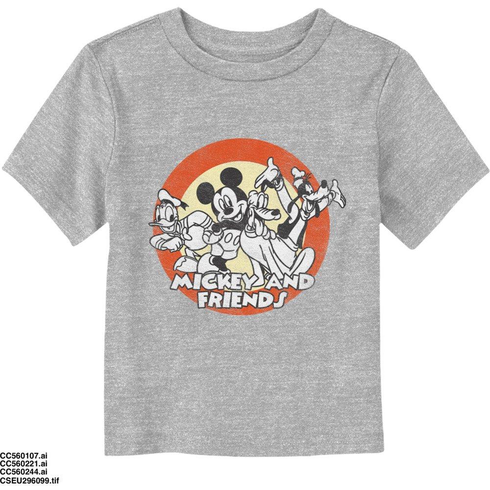 Disney Mickey Mouse And Friends Circle Toddler T-Shirt, ATH HTR, hi-res