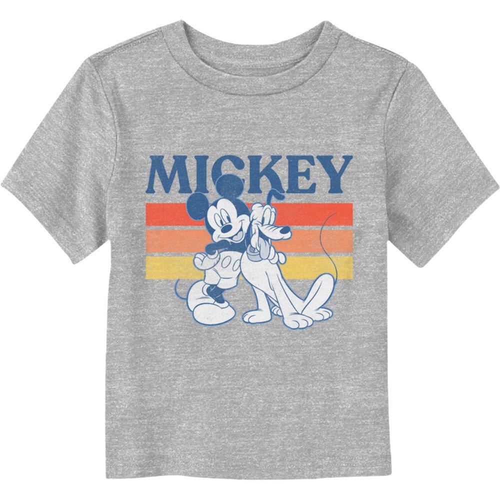 Disney Mickey Mouse Retro With Pluto Toddler T-Shirt, ATH HTR, hi-res