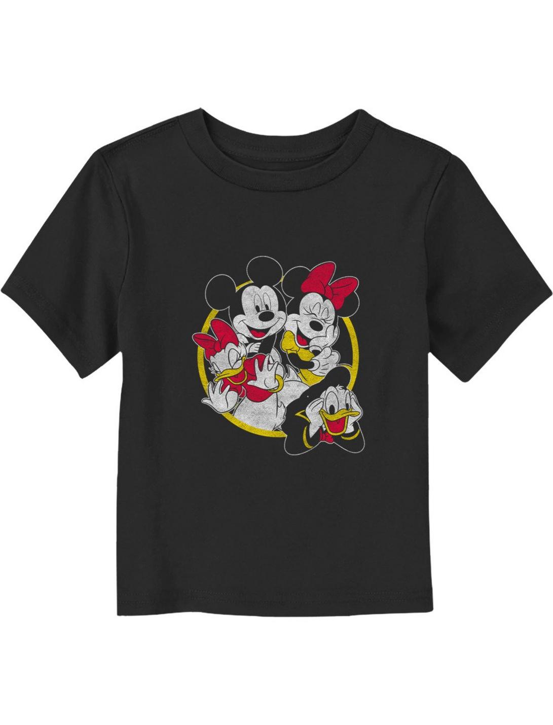 Disney Mickey Mouse Vintage Disney Group Toddler T-Shirt, BLACK, hi-res