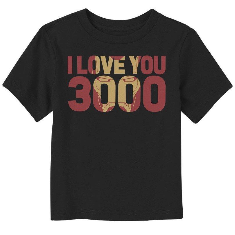 Marvel Avengers I Love You 3000 Toddler T-Shirt, BLACK, hi-res