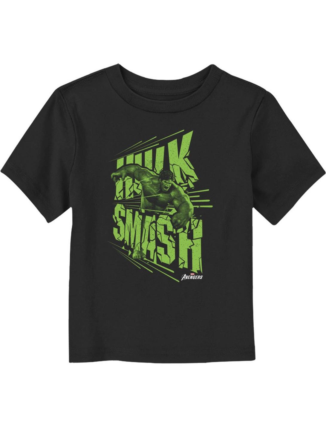 Marvel The Hulk Smash Toddler T-Shirt, BLACK, hi-res
