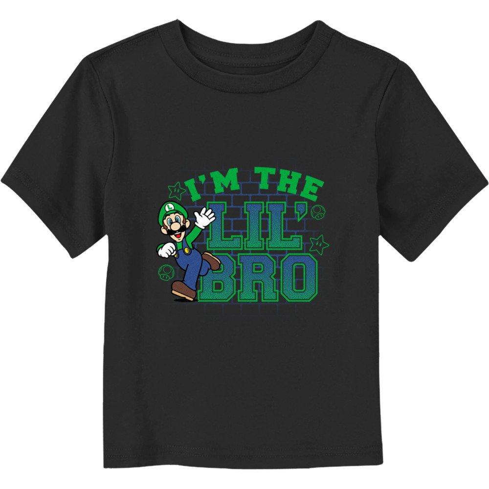 Super Mario Bros. Little Bro Luigi Toddler T-Shirt, BLACK, hi-res