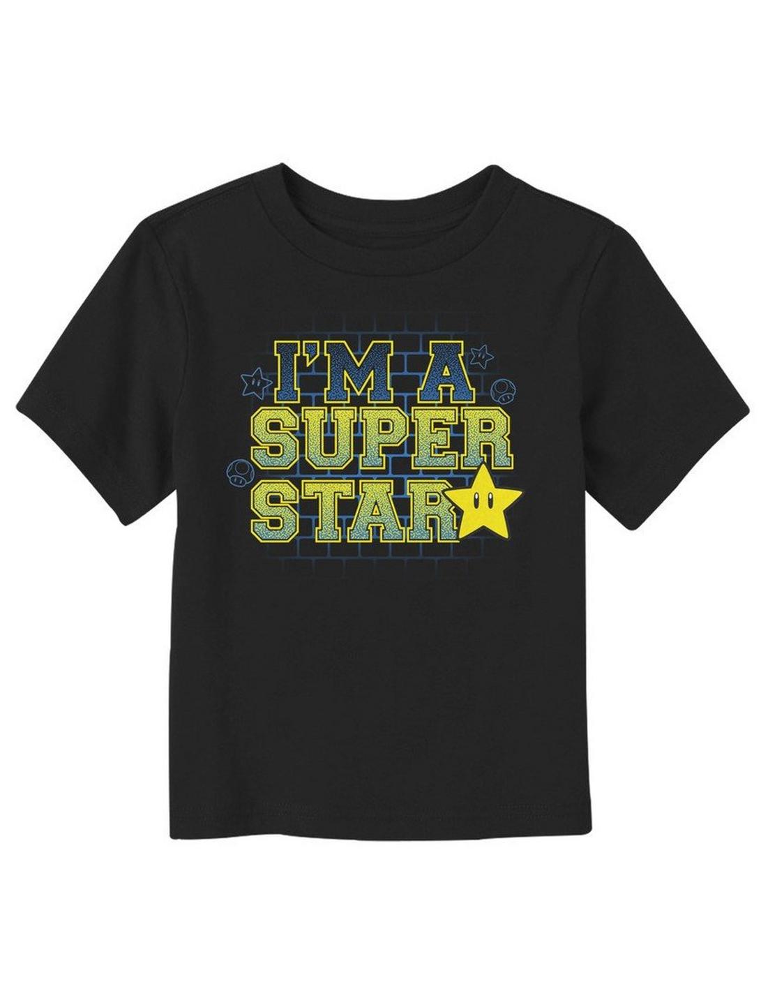 Super Mario Bros. Super Star Toddler T-Shirt, BLACK, hi-res