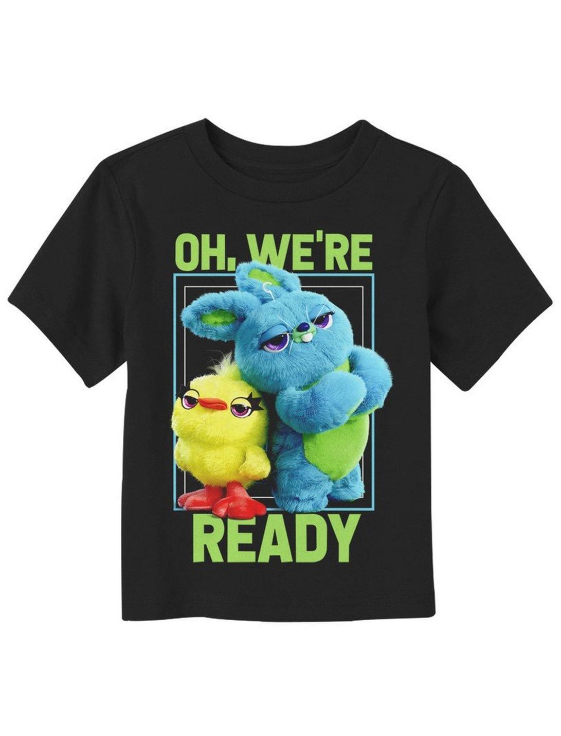 Disney Pixar Toy Story Ducky & Bunny We're Ready Toddler T-Shirt, BLACK, hi-res