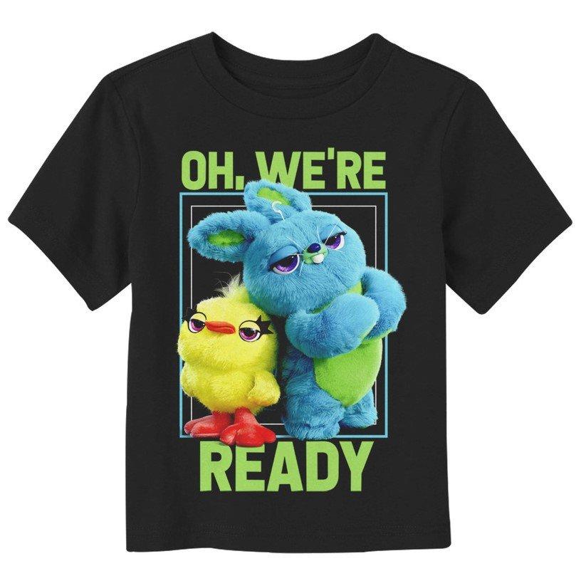 Disney Pixar Toy Story Ducky & Bunny We're Ready Toddler T-Shirt, BLACK, hi-res