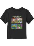Disney Pixar Toy Story Vintage Squares Toddler T-Shirt, BLACK, hi-res