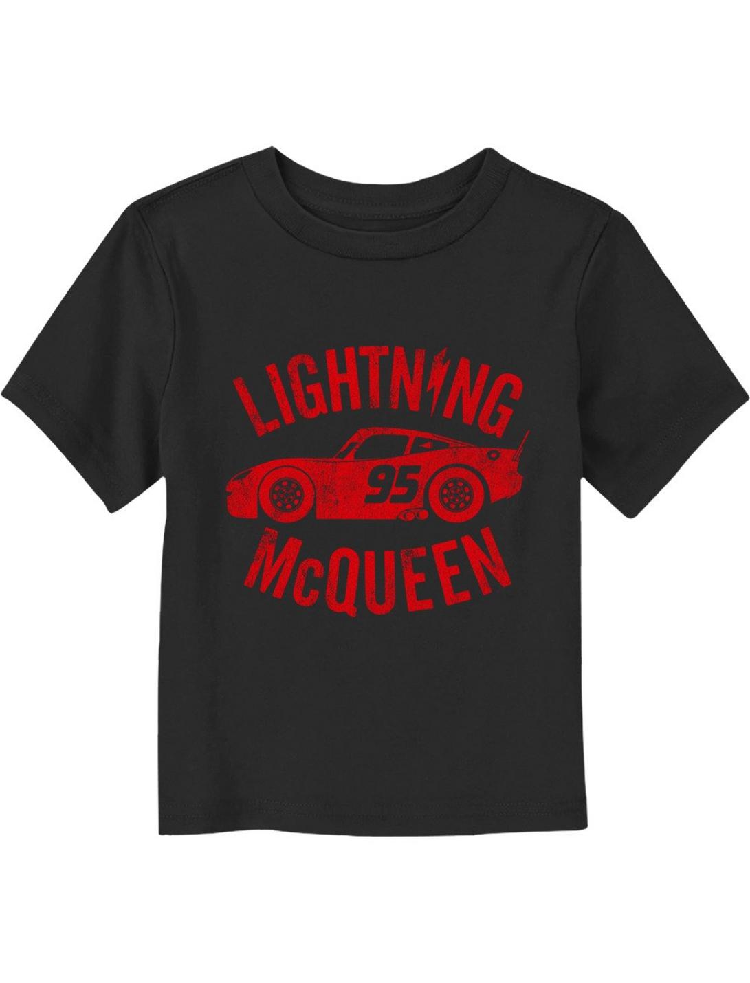 Disney Pixar Cars Race Ready Lightning McQueen Toddler T-Shirt, BLACK, hi-res