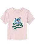 Disney Lilo & Stitch Lucky Rainbow Toddler T-Shirt, LIGHT PINK, hi-res