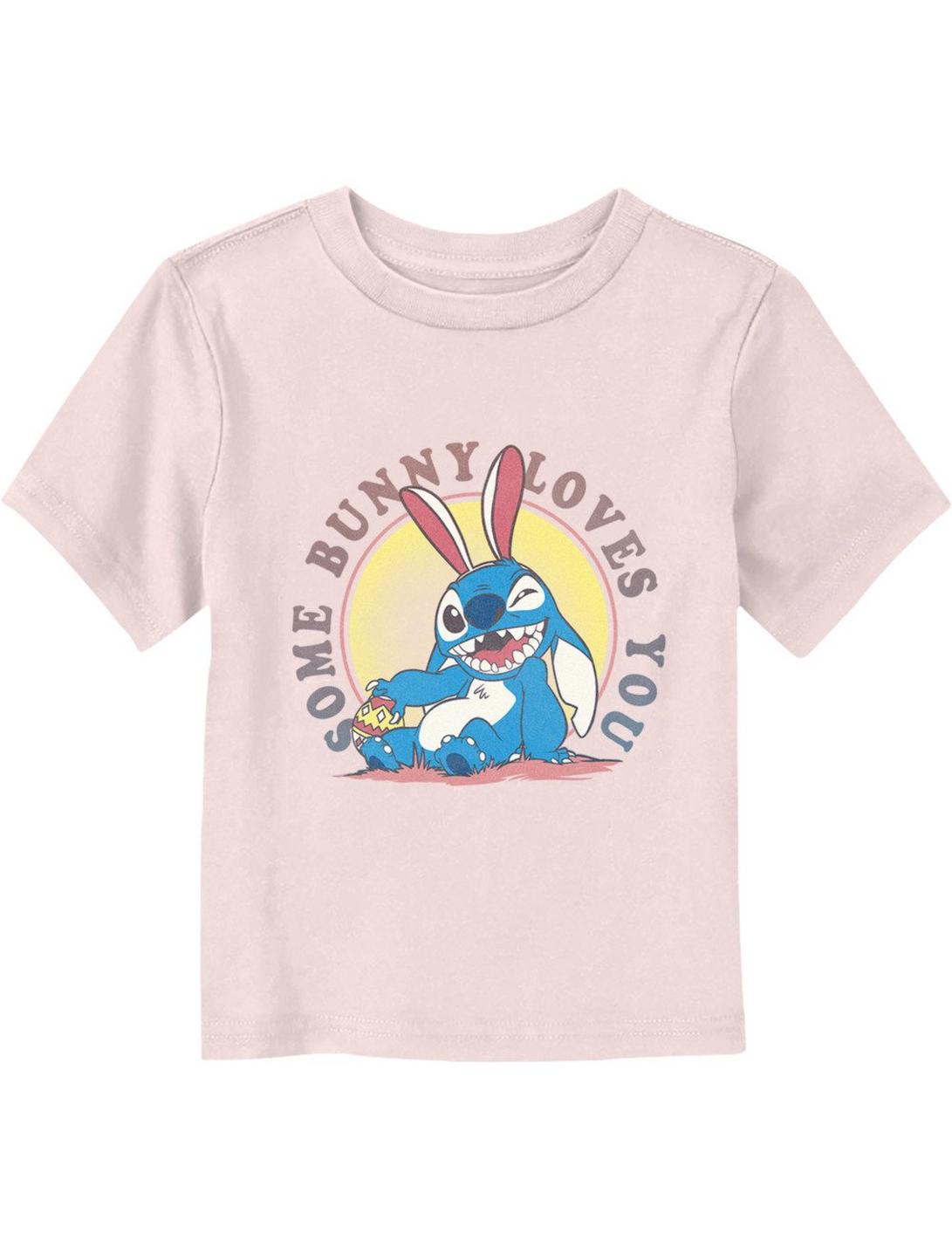 Disney Lilo & Stitch Some Bunny Loves You Toddler T-Shirt, LIGHT PINK, hi-res