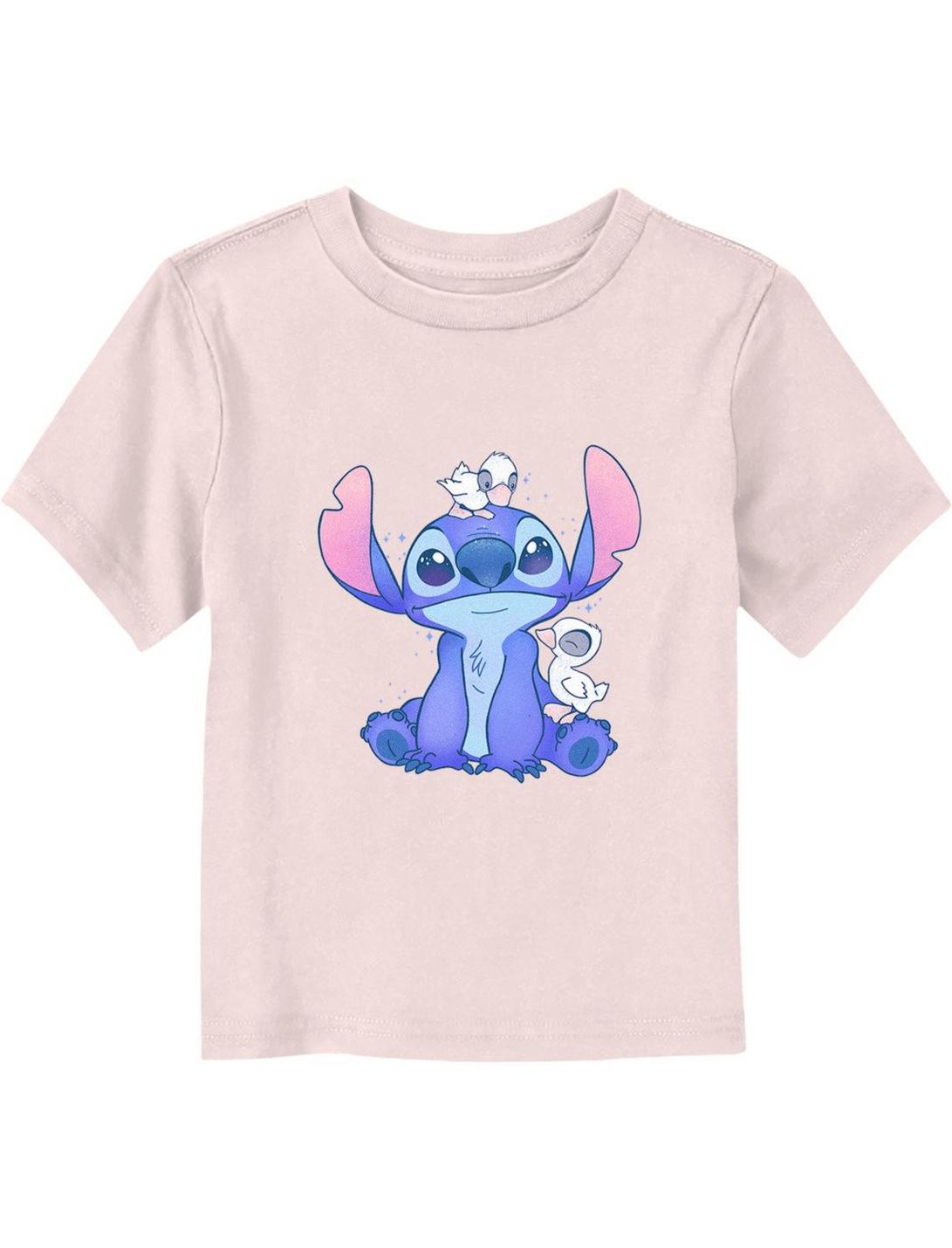 Disney Lilo & Stitch Cute Ducks Toddler T-Shirt, LIGHT PINK, hi-res
