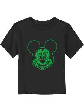 Disney Mickey Mouse Outline Shamrocks Toddler T-Shirt, , hi-res