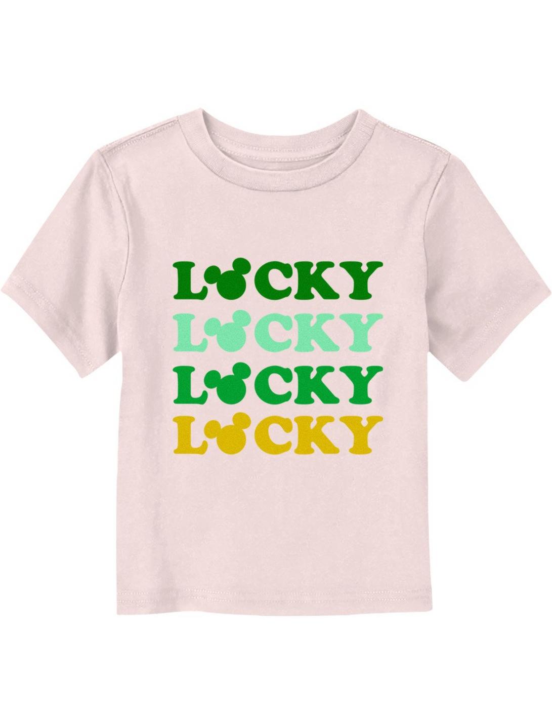 Disney Mickey Mouse Lucky Stack Toddler T-Shirt, LIGHT PINK, hi-res