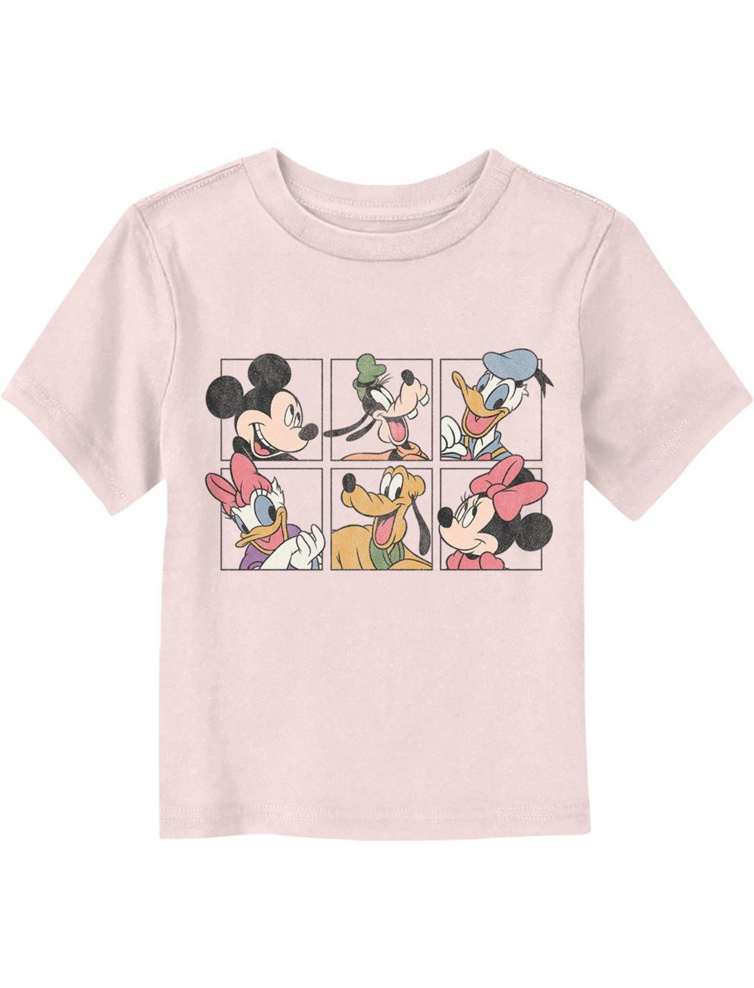 Disney Mickey Mouse And Friends Grid Toddler T-Shirt, LIGHT PINK, hi-res