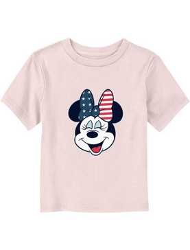 Disney Minnie Mouse American Bow Toddler T-Shirt, , hi-res
