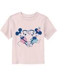 Disney Mickey Mouse Heart Pair Mickey Mouse Toddler T-Shirt, LIGHT PINK, hi-res