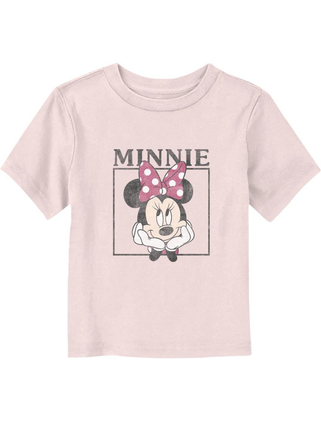 Disney Minnie Mouse Boxed Minnie Toddler T-Shirt, LIGHT PINK, hi-res