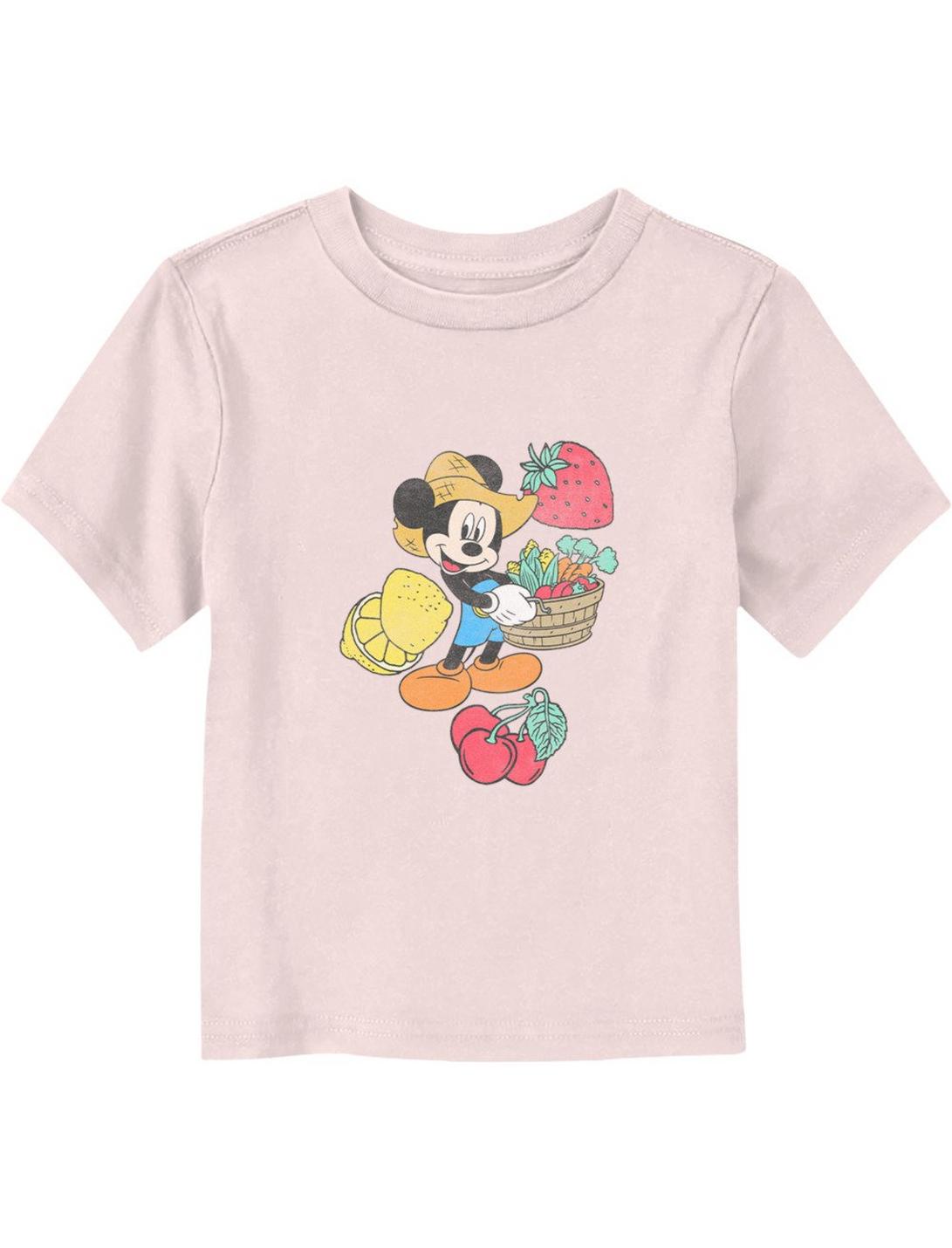 Disney Mickey Mouse Harvesting Mickey Toddler T-Shirt, LIGHT PINK, hi-res