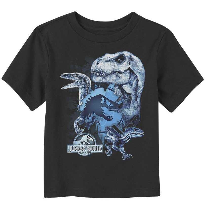 Jurassic World Dinosaur Collage Shard Toddler T-Shirt, , hi-res
