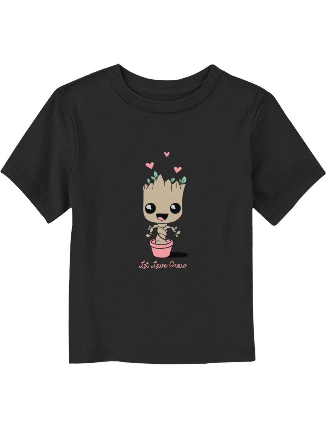 Marvel Guardians Of The Galaxy Love Grow Groot Toddler T-Shirt, BLACK, hi-res