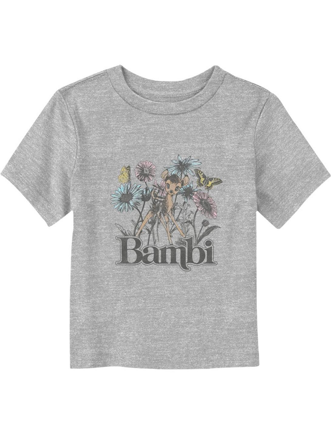 Disney Bambi Watercolor Floral Toddler T-Shirt, ATH HTR, hi-res