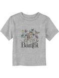 Disney Bambi Watercolor Floral Toddler T-Shirt, ATH HTR, hi-res