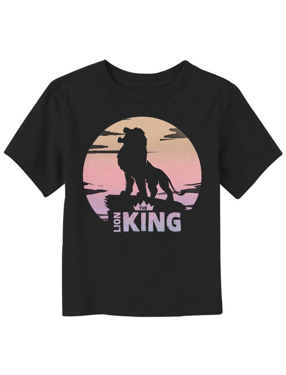 Disney The Lion King Sunset Logo Toddler T-Shirt, BLACK, hi-res