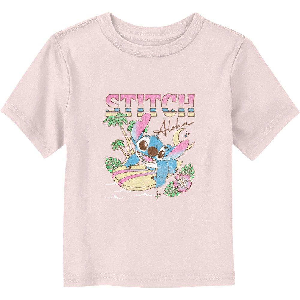 Disney Lilo & Stitch Aloha Stitch Toddler T-Shirt, LIGHT PINK, hi-res