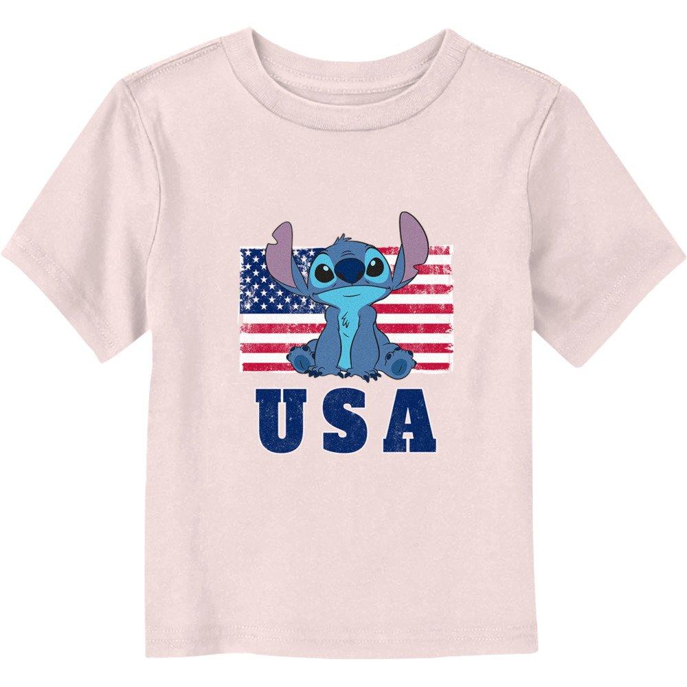 Disney Lilo & Stitch USA Stitch Toddler T-Shirt, LIGHT PINK, hi-res