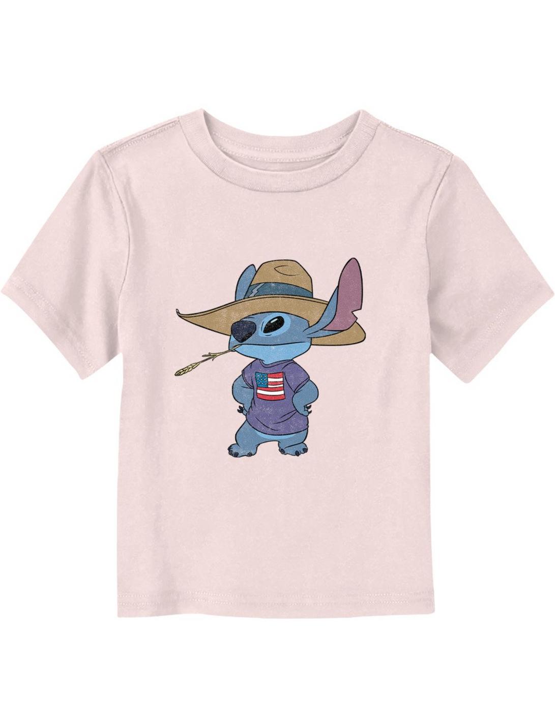 Disney Lilo & Stitch Cowboy Stitch Toddler T-Shirt, LIGHT PINK, hi-res
