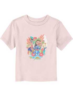 Disney Lilo & Stitch Characters Group Stacked Toddler T-Shirt, , hi-res