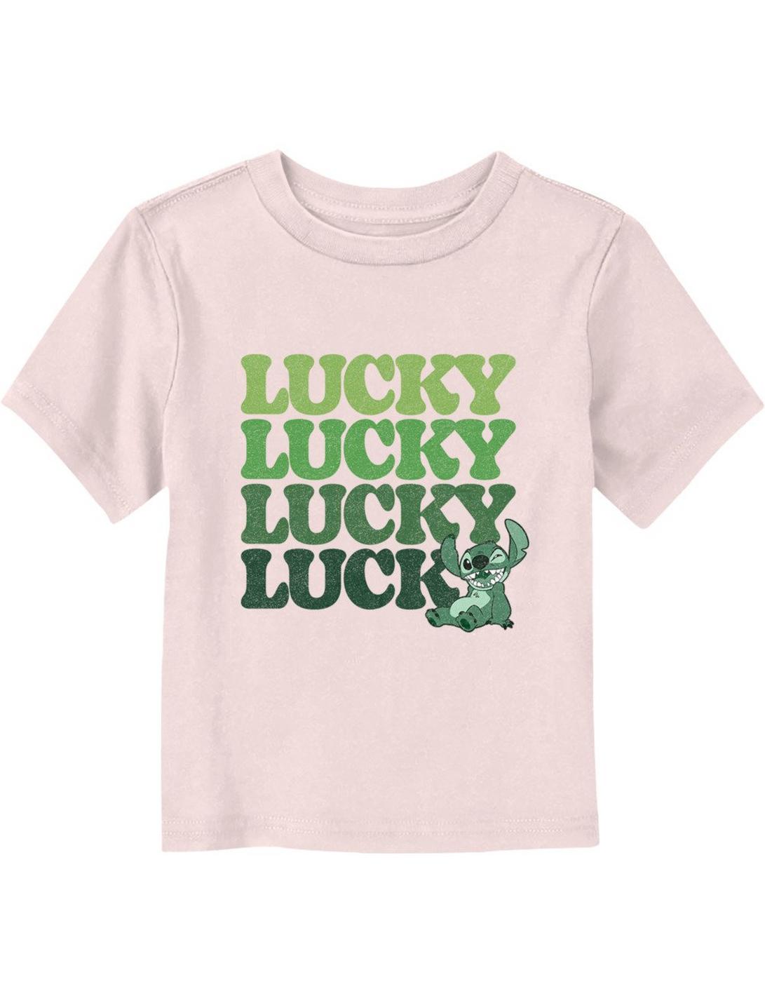 Disney Lilo & Stitch Lucky Stack Toddler T-Shirt, LIGHT PINK, hi-res