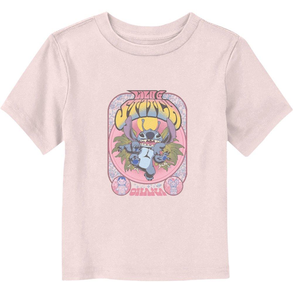 Disney Lilo & Stitch Psychadelic Toddler T-Shirt, LIGHT PINK, hi-res