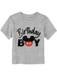 Disney Mickey Mouse Birthday Boy Mouse Ears Toddler T-Shirt, ATH HTR, hi-res