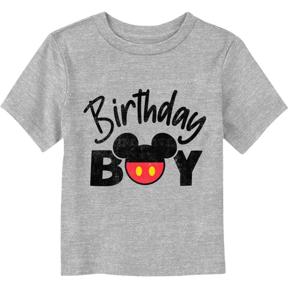 Disney Mickey Mouse Birthday Boy Mouse Ears Toddler T-Shirt, ATH HTR, hi-res