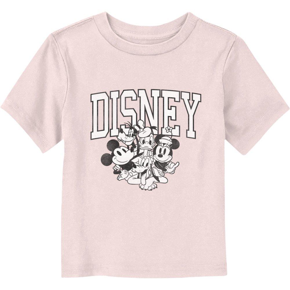 Disney Mickey Mouse Collegiate Group Toddler T-Shirt, LIGHT PINK, hi-res