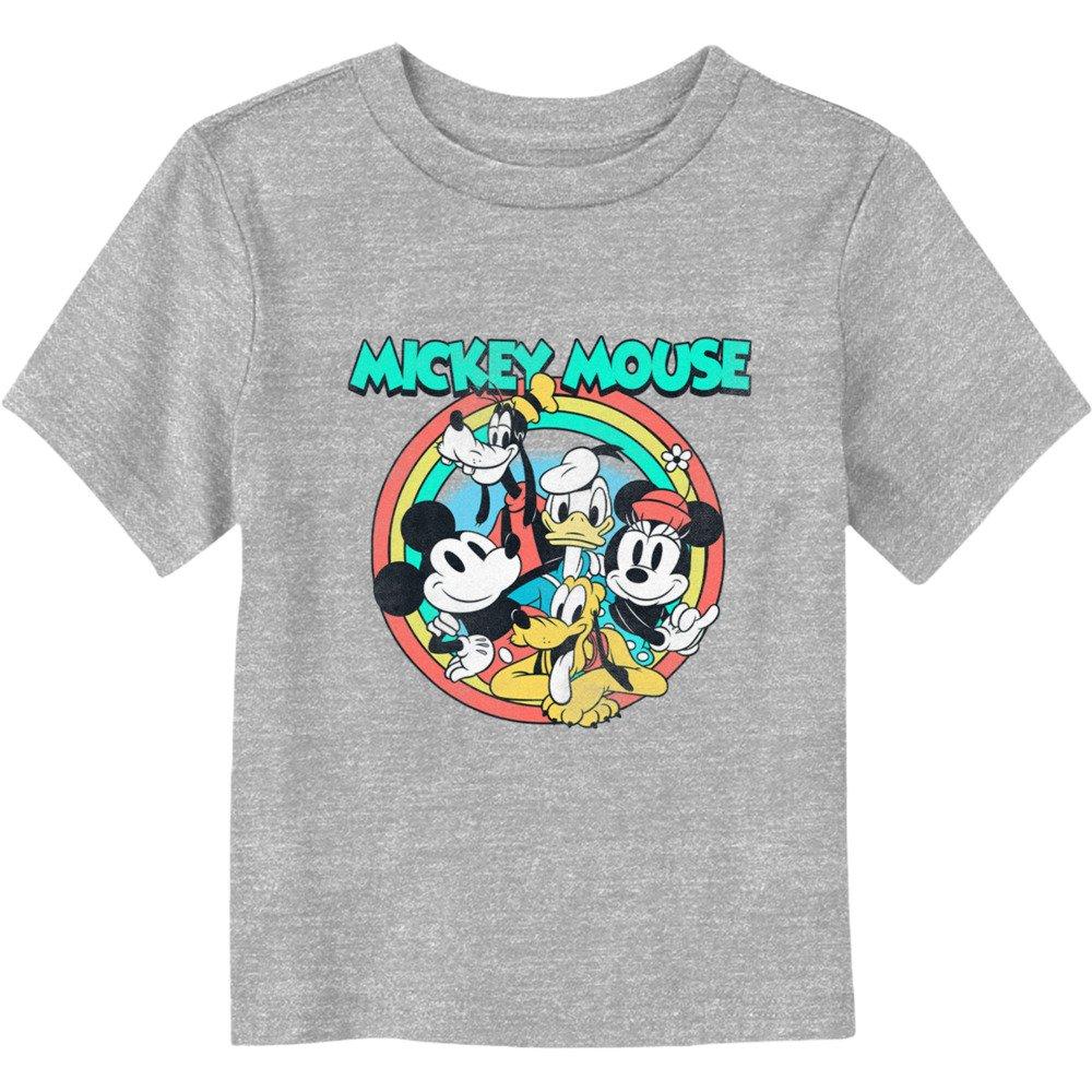 Disney Mickey Mouse Group Pose Toddler T-Shirt, ATH HTR, hi-res